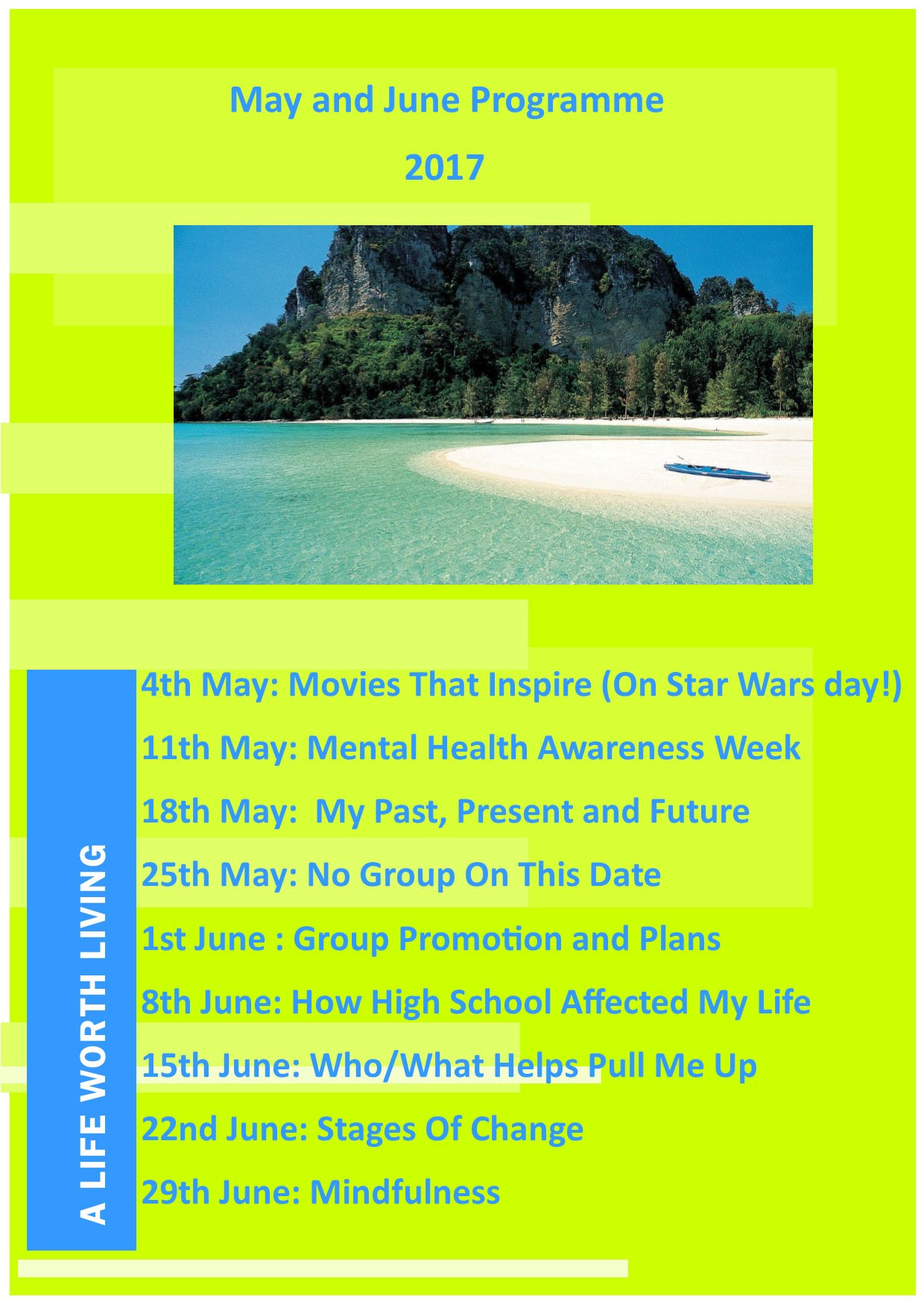 May and June Programme